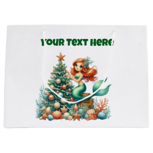 Gift Bag-Christmas Mermaid Gift Bag