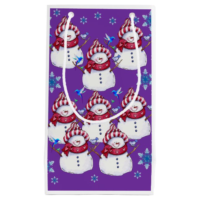Gift Bag Christmas Snowman (Front)