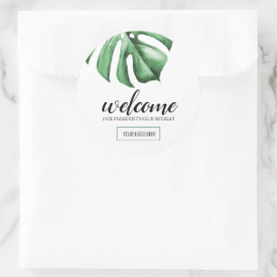 Gift Bag Favour Labels for Tropical Business Event