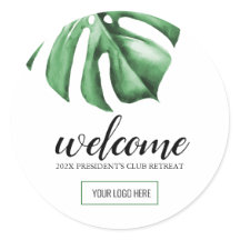 Gift Bag Favour Labels for Tropical Business Event