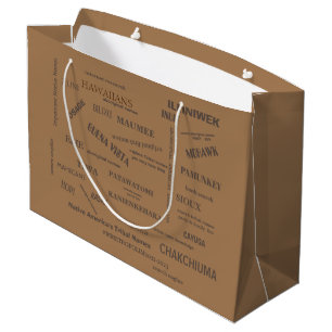 Gift Bag / First Nation Tribal Names/ mmetropolim