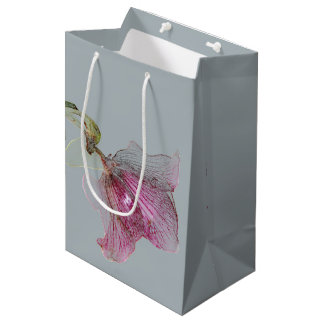 Gift Bag Flower Design Medium Matte