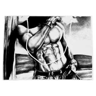 Gift Bag For Men Cool Abs Cowboy Body Builder