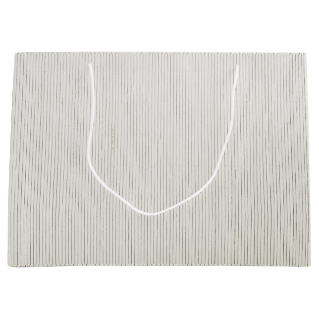 GIFT BAG GREY AND WHITE STRIPES  (Front)