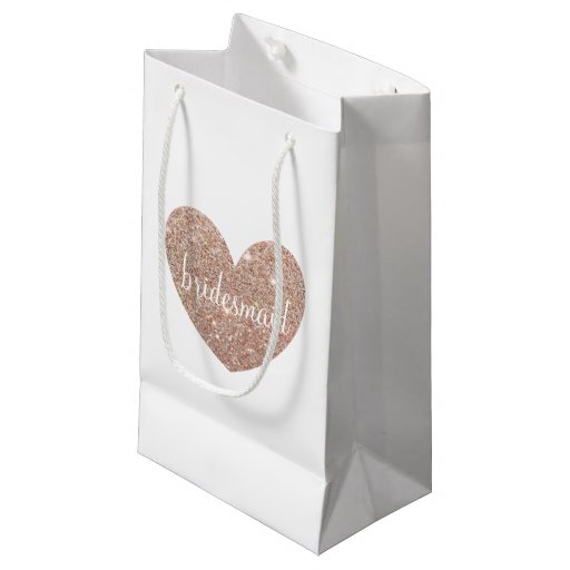 Image of Gift Bag - Heart Fab bridesmaid Rose Gold