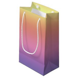 Gift Bag - Horizontal Rainbow Stripes