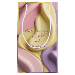 Gift bag in stylish abstract graphic
