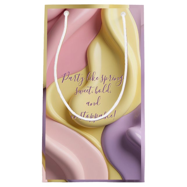 Gift bag in stylish abstract graphic (Front)
