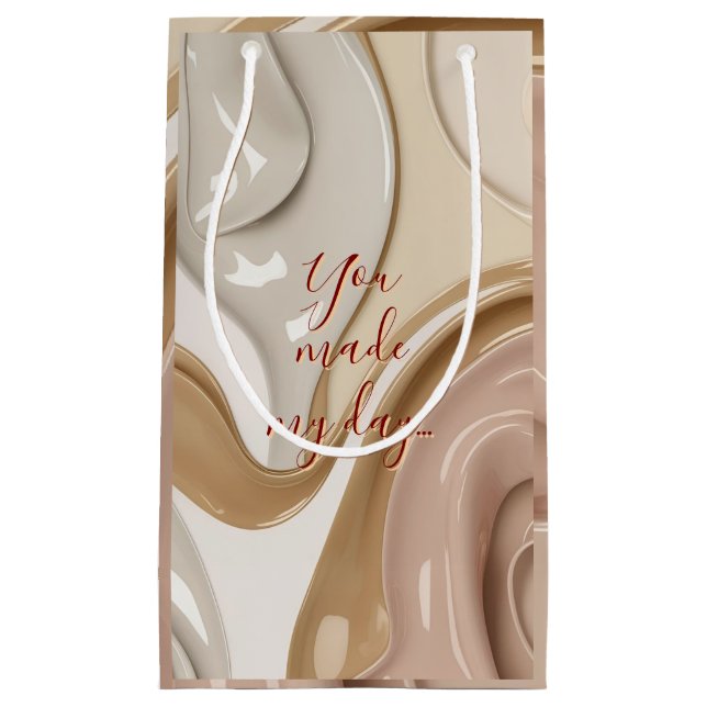 Gift bag in stylish abstract graphic (Front)