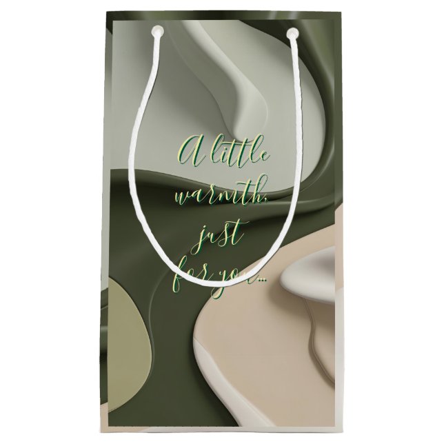 Gift bag in stylish abstract graphic (Front)