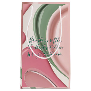 Gift bag in stylish abstract graphic