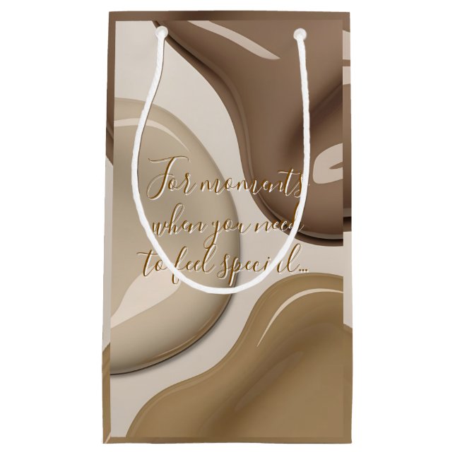 Gift bag in stylish abstract graphic (Front)