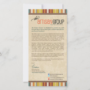 Gift Bag Inclusion Card