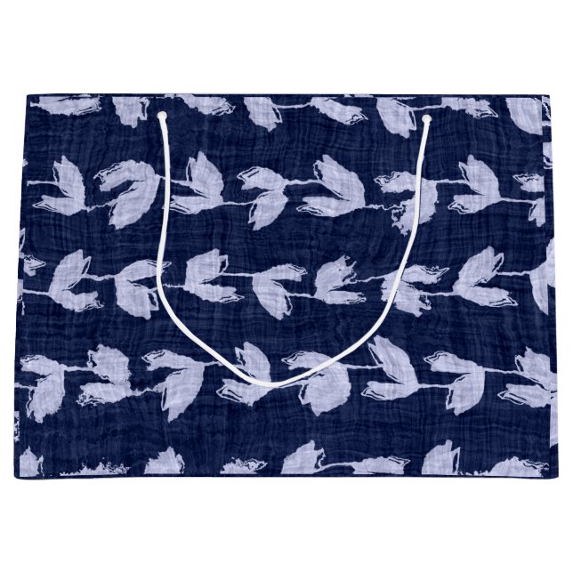 Gift Bag JAPANESE BLUE LEAF PATTERN (Front)