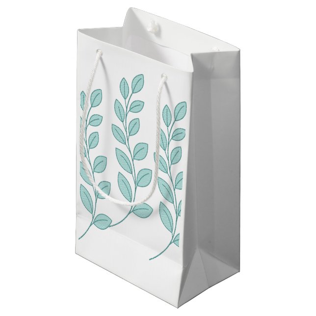 Gift Bag Leaves Nature  (Front Angled)