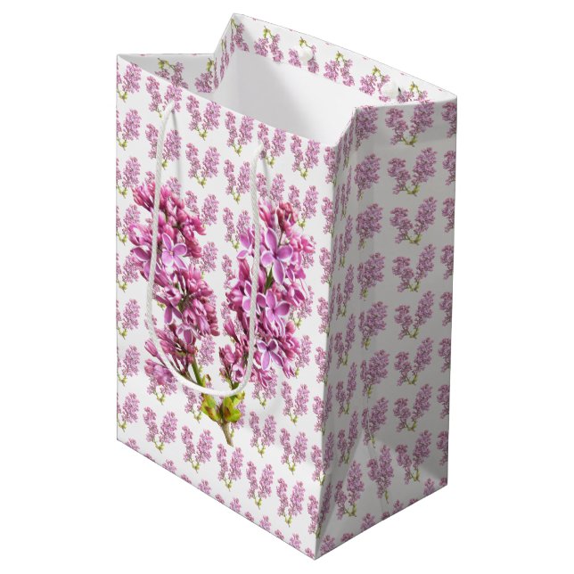 Gift Bag - Lilac Blossoms (Front Angled)