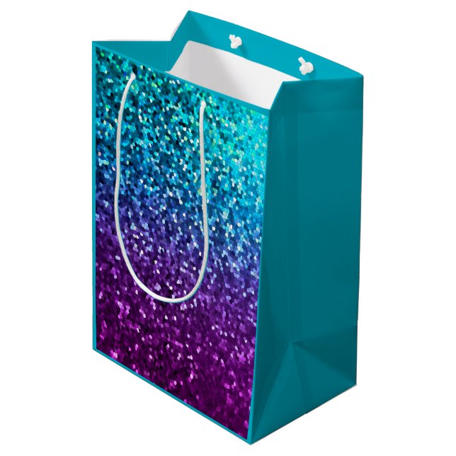 Gift Bag Mosaic Sparkley Texture (Back Angled)