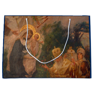 GIFT BAG NATIVITY RENAISSANCE PAINTING 