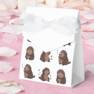 gift bag "Otto der brown mole" Favour Box