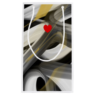 Gift Bag Trend Abstract Art Black White Gold