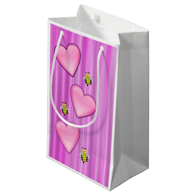 Gift Bag Valentine's Bumblebee (Front Angled)