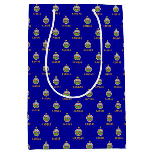 Gift Bag with flag of Kansas, USA