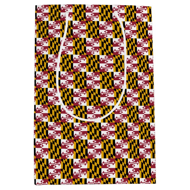 Gift Bag with flag of Maryland State, USA (Front)