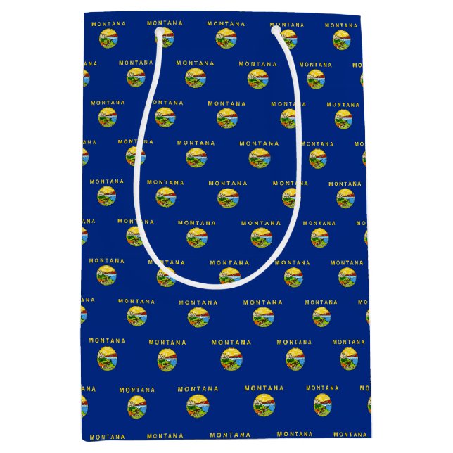 Gift Bag with flag of Montana, USA (Front)