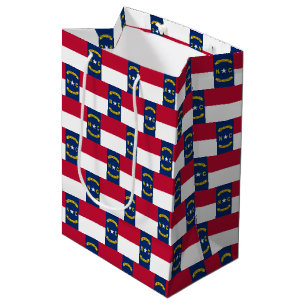Gift Bag with flag of North Carolina, USA