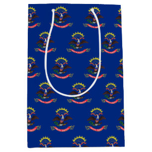 Gift Bag with flag of North Dakota, USA