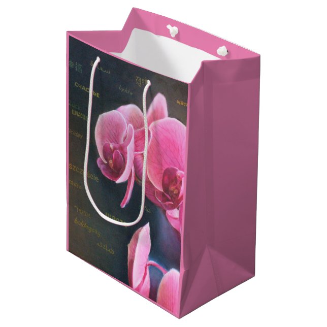 gift bag with orchid (Front Angled)