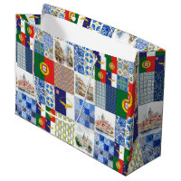 Gift Bag with Portugal Flag and Azores Flag