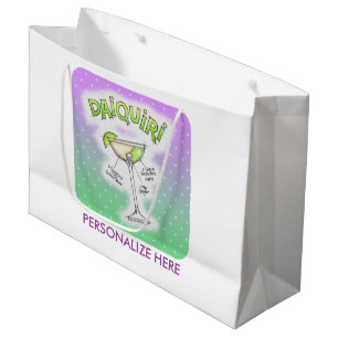 GIFT BAGS - DAIQUIRI RECIPE COCKTAIL ART