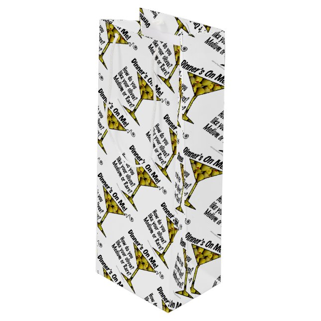 GIFT BAGS - MEDIUM or RARE MARTINI OLIVES? (Front Angled)