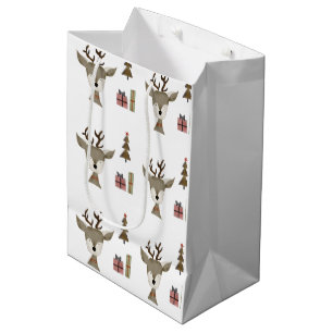 Gift Bags   Watercolor   Reindeer