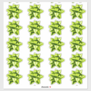 Gift Bow   Stickers   20 per sheet   Lime