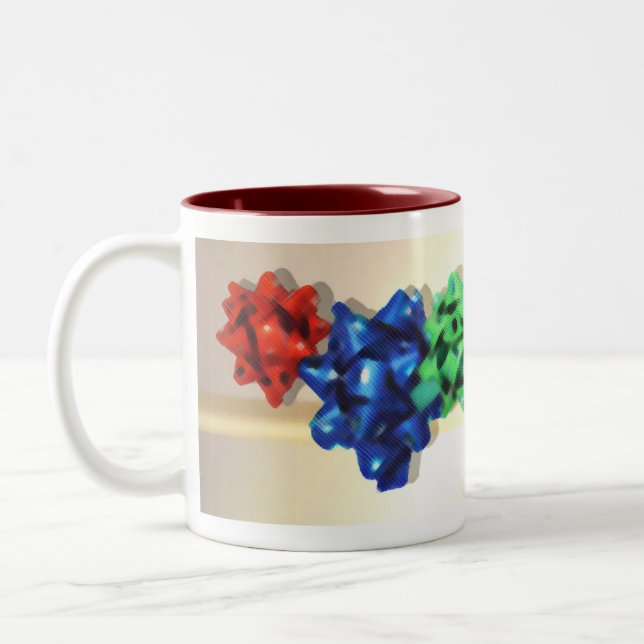 Gift Bows Drinkware Two-Tone Coffee Mug (Left)