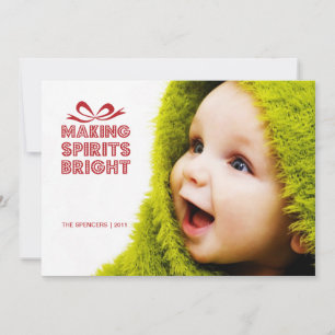 Gift Box Christmas Photo Holiday Card