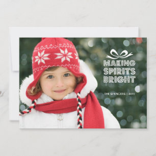 Gift Box Christmas Photo Holiday Card