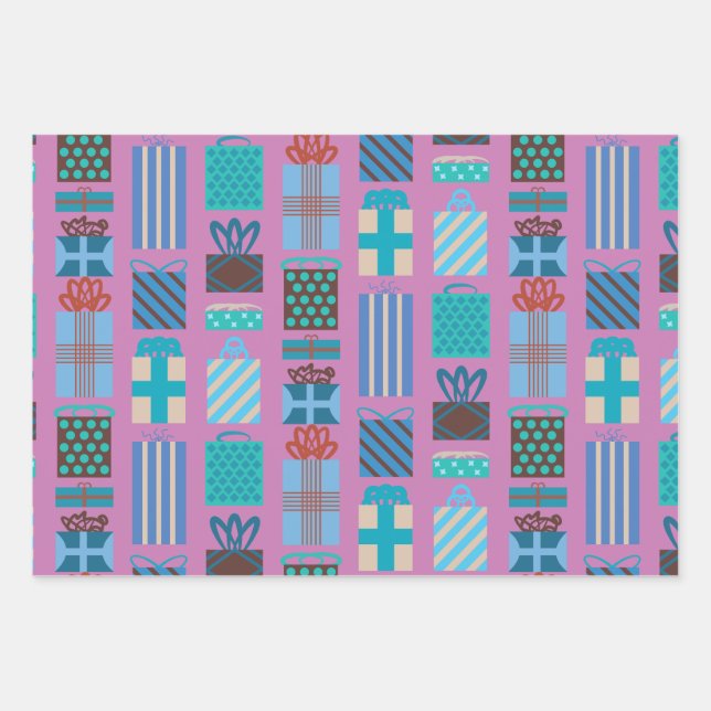 Gift Boxes Wrapping Paper (Front)