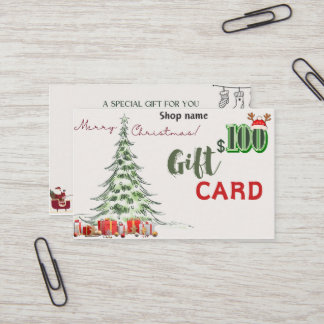 Gift business card $100