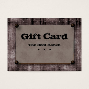 Gift Card Brown Denim Texas Star