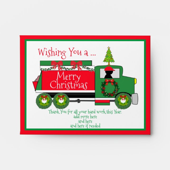 Gift Card Envelope for Employees and Labours (Front)