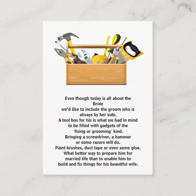 Gift Card for Groom | Bridal Shower Invitation (Front)