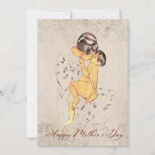 Gift Card for Mother's Day/Classic Mum and Son 