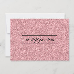 Gift Card Glitter Rose Gold Salon & Spa