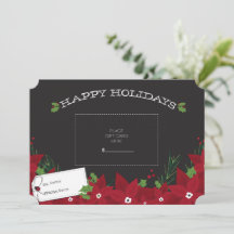 Gift Card Holder | Christmas Poinsettia