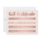 Gift certificate blush rose gold hello beautiful