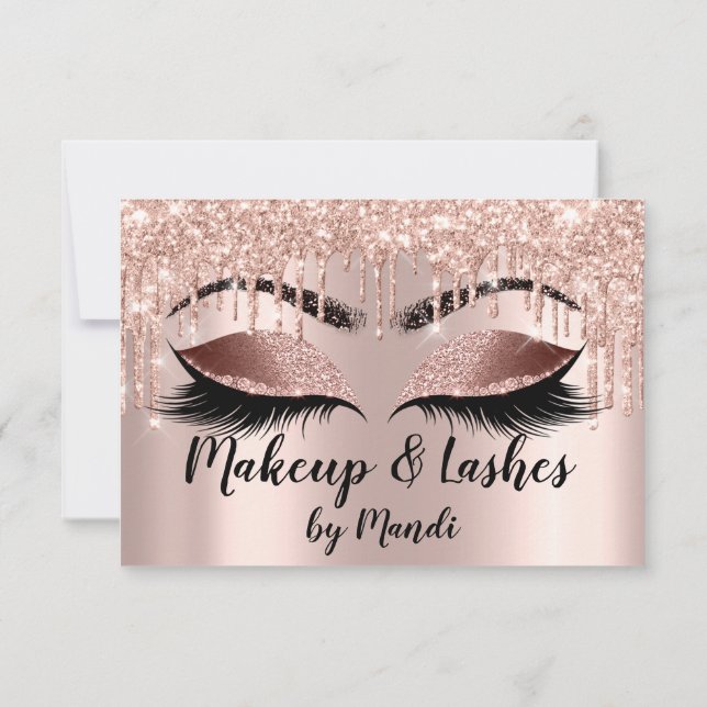 Gift Certificate Brows Lash Extension Rose Drips (Back)