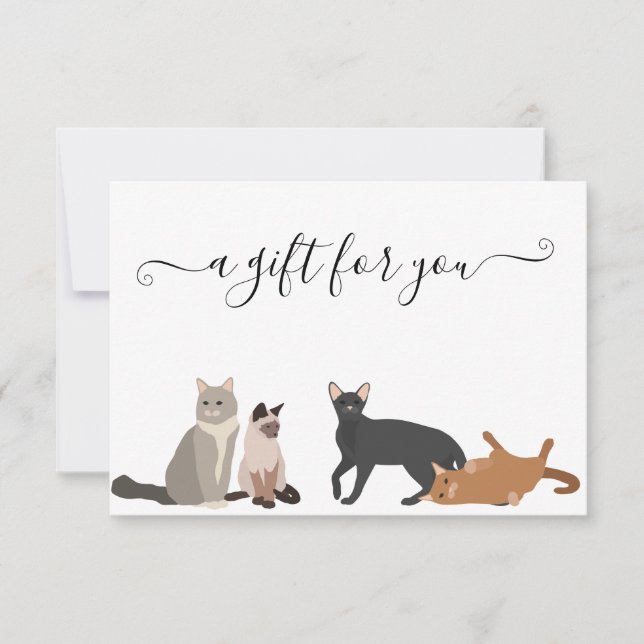 Gift Certificate Cats Pet Business  (Front)